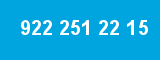 922 251 22 15 922 251 22 15